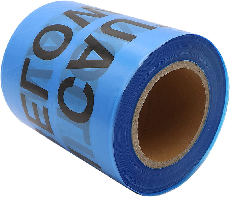 Caution Water Pipe Below Tape - Blue, 15 cm x 200 m