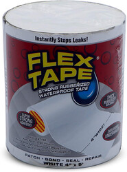 Flex Tape - White, 4 in x 5 ft.