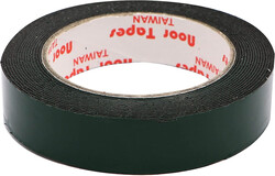 Double-Sided Foam Tape - Green/Black, 12 mm x 5 m