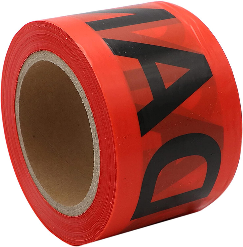 Danger Tape - Red, 75 mm x 100 m