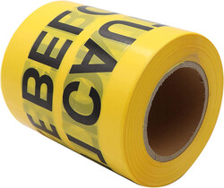 Caution Electric Below Tape - Yellow, 15 cm x 200 m