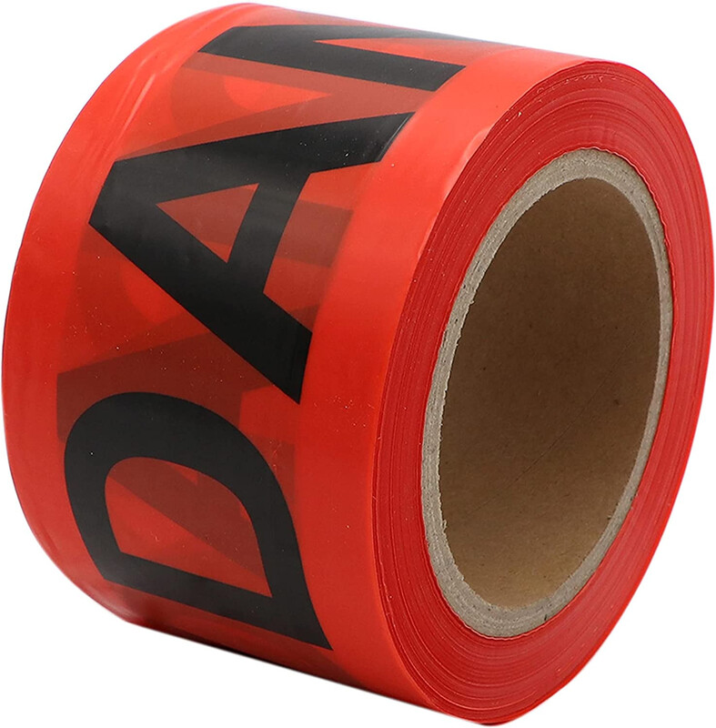 Danger Tape - Red, 75 mm x 100 m