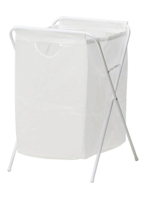 

Generic Jall Laundry Bag with Stand, White