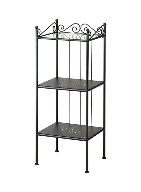 

Generic Freestanding Shelving Unit, Black/Clear