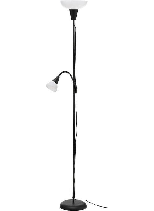 

Generic Decorative Floor Uplighter/Reading Lamp, Black/White