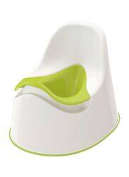 Baby Relaxing Potty Training Seat, White/Green
