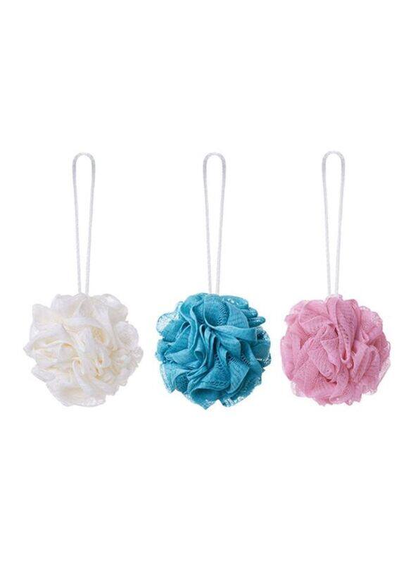 

Generic Loofah Bath Sponge Puff Set, 3 Pieces, Multicolour
