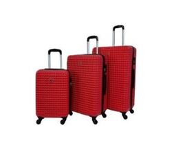 Rower Waffle Series Unisex Luggage ABS ( RW1024/3 ) Red S/M/L