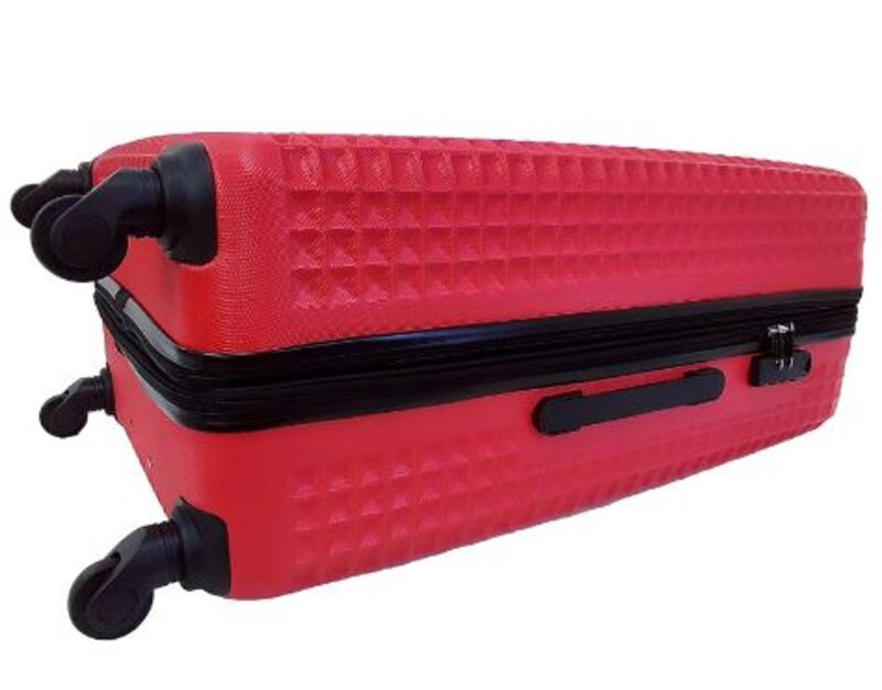 Rower Waffle Series Unisex Luggage ABS ( RW1024/3 ) Red S/M/L