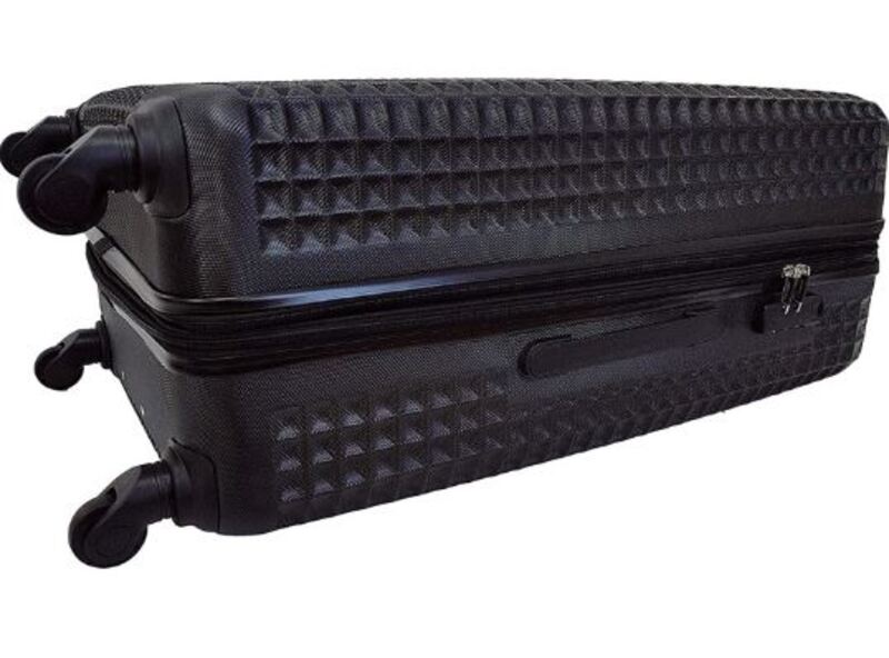 Rower Waffle Series Unisex Luggage ABS ( RW1024/3 ) Black S/M/L