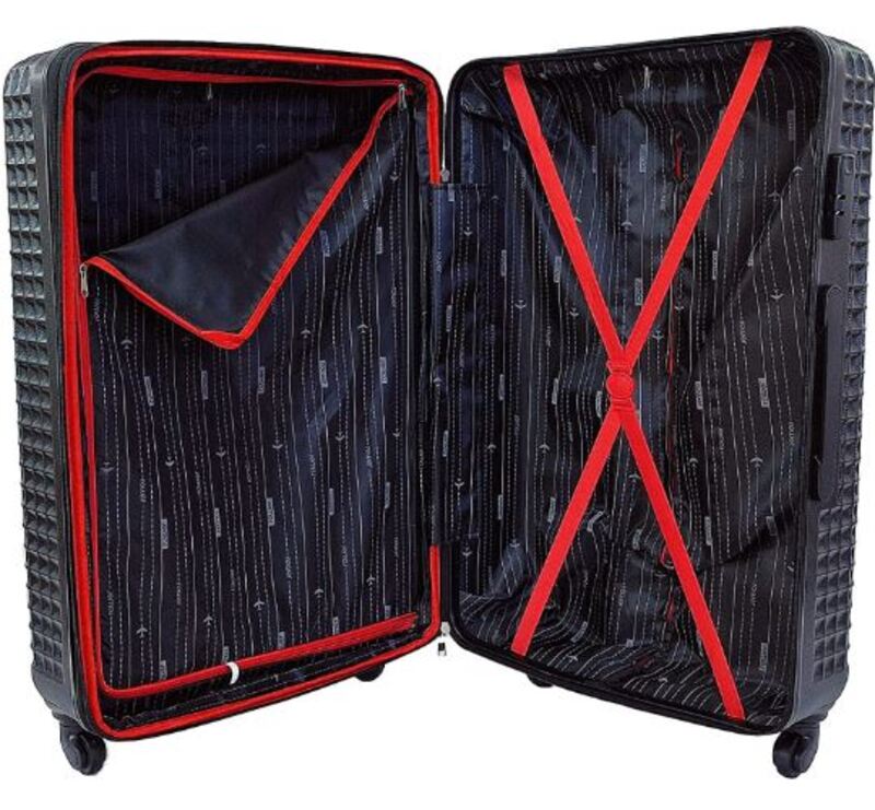 Rower Waffle Series Unisex Luggage ABS ( RW1024/3 ) Black S/M/L