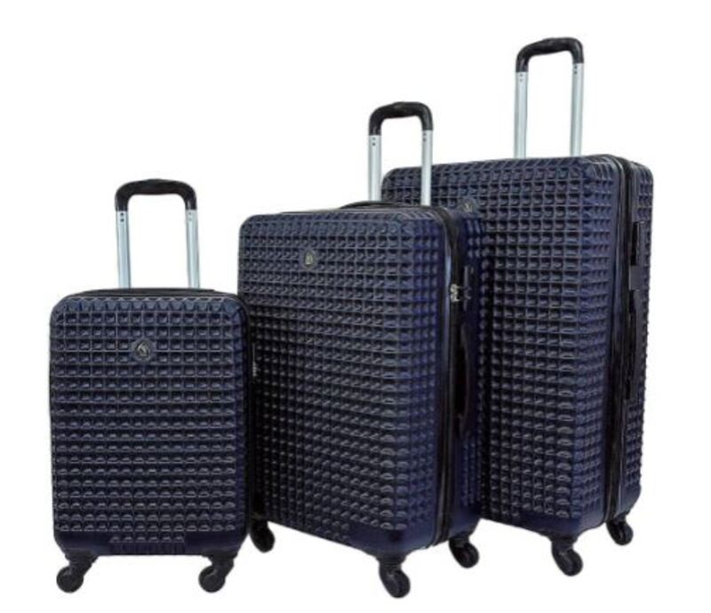 Rower Waffle Series Unisex Luggage ABS ( RW1024/3 ) Navy Blue S/M/L