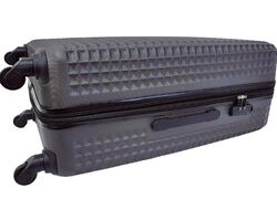 Rower Waffle Series Unisex Luggage ABS ( RW1024/3 ) Grey S/M/L