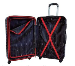 Rower Waffle Series Unisex Luggage ABS ( RW1024/3 ) Navy Blue S/M/L