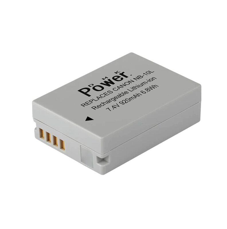 

DMK Power NB-10L Battery for Canon PowerShot Digital Camera, White