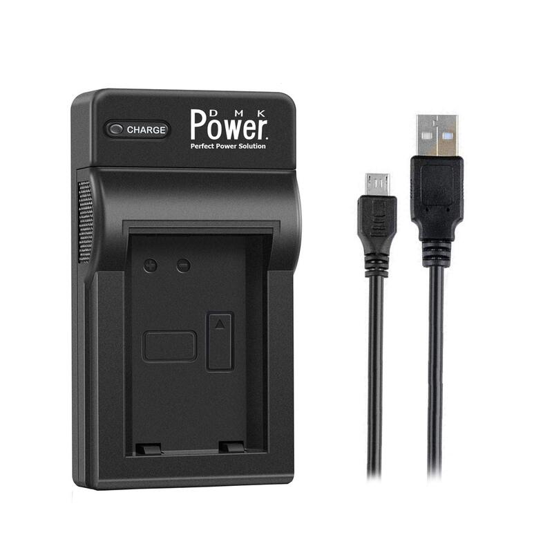 DMK Power LP-E8 Single Slot USB Battery Charger for Canon LP-E8 EOS550D 600D 650D 700D T2i T3i T4i Camera, Black