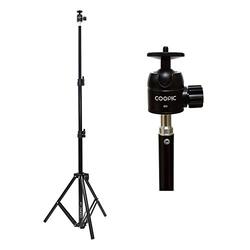 Coopic Coopic (1) L-150 60 Inch Adjustable Light Stand & M3 Mini Metal Ball Head Tripod Mount Adapter for HTC/Vive/VR Video Portrait Photography, Black