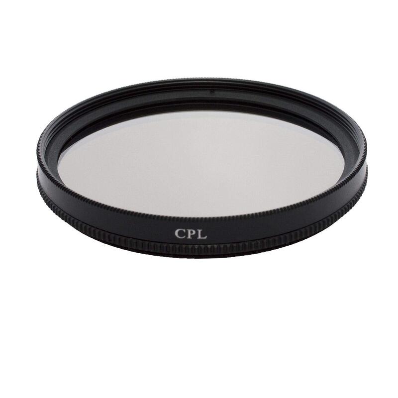 DMK Power 58mm CPL Circular Polarizing Filter for Camera Lenses, Black