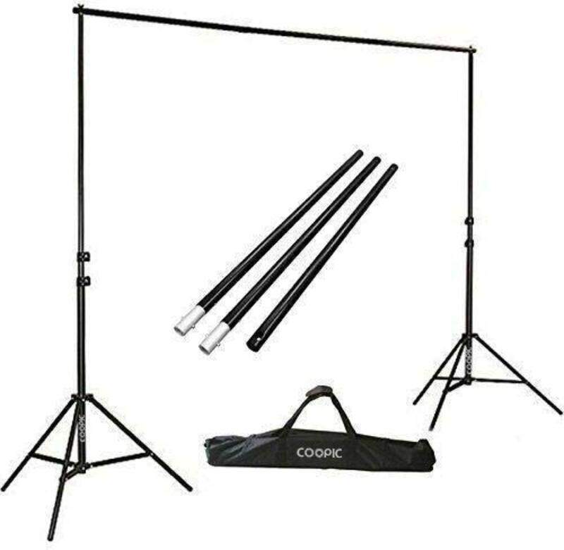 

Not Applicable Coopic Background Stand With Non-Woven Backdrop & Background Clamp for Photography, Grey