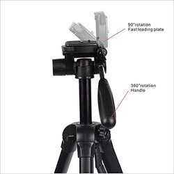 DMK Power T800 Tripod With Mobile Holder With Tripod Bag for All Cameras, Black