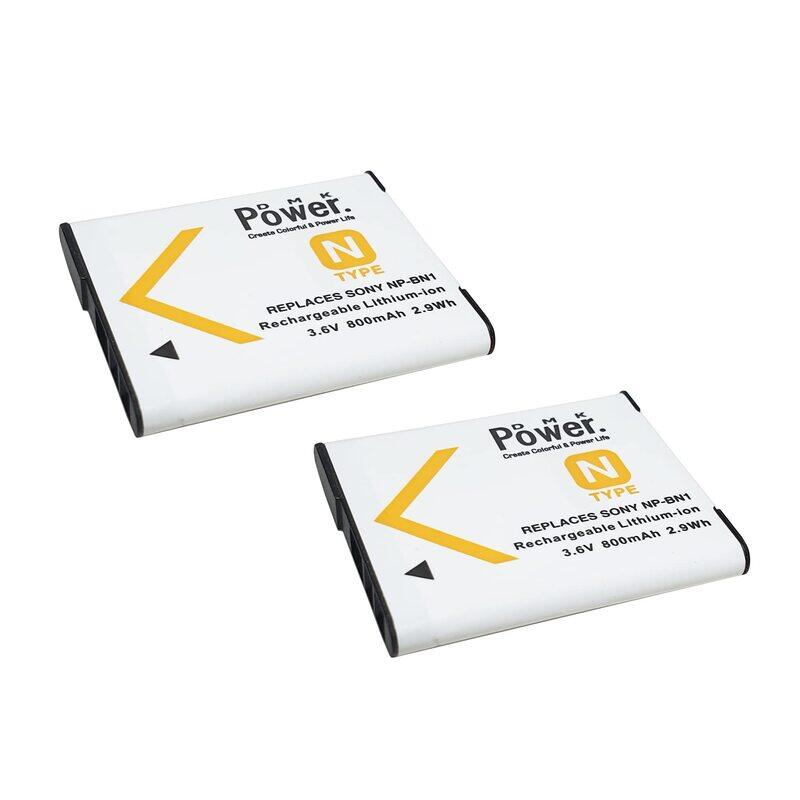 

DMK Power 2 x NP-BN1 800mAh Battery for Sony DSC-QX10, DSC-QX30, DSC-QX100, DSC-TX100V, DSC-TX200V, DSC-W800, DSC-W810, DSC-W830, DSC-WX150, DSC-WX220