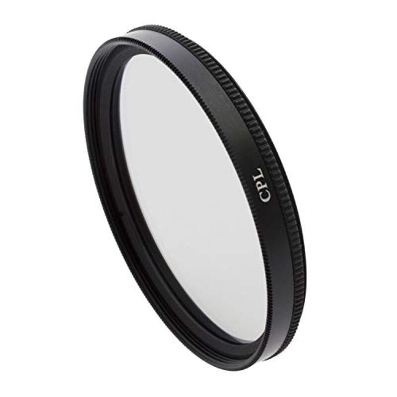 DMK Power 58mm CPL Circular Polarizing Filter for Camera Lenses, Black