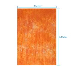 Coopic RM-03 Photography Backdrop 3 x 6m Art Fabric Photography Background for Photo Studio Props, Light Orange