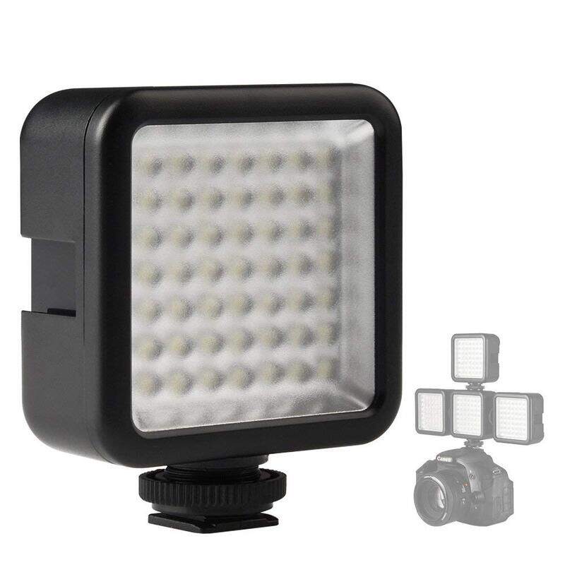 

Unspecified Coopic Mini Interlock Camera Led Panel Light Dimmable Video Lighting for Dslr, W49, Black/White