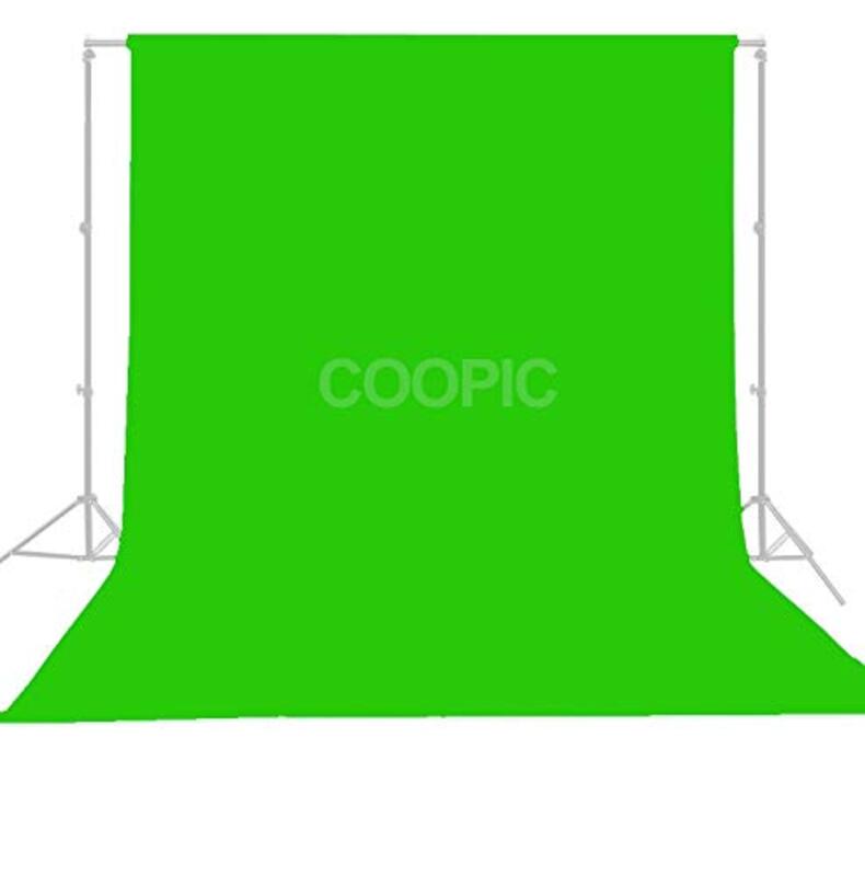 Coopic Non-Woven Fabric Photo Photography Backdrop Background, 10ft x 10ft, Green