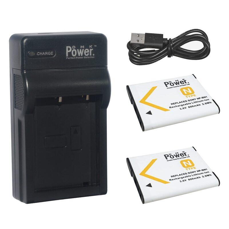 

DMK Power 2 x NP-BN1 800mAh Battery & 1 x Single Slot Sub Charger for Sony DSC-QX10, DSC-QX30, DSC-QX100, DSC-TX100V, DSC-TX200V, DSC-W800, DSC-W810,