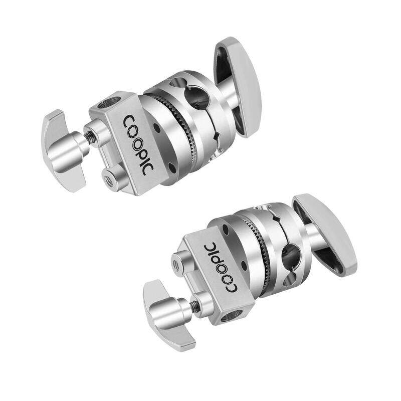 

Unspecified Coopic Stainless Steel Swivelling Bracket Grip Head Clamp, 2 Piece, Silver