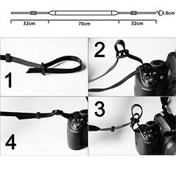 Coopic Camera Shoulder Neck Strap, LYN-206, Black/White