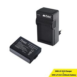 Dmkpower LP-E10 1350mAh Battery Charger for Canon EOS Rebel Digital Cameras, Black