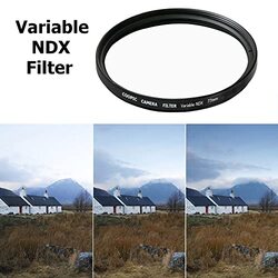 Coopic 72mm Variable Neutral Density NDX Filter, Black