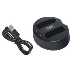 DMK Power LP-E10 Dual USB Battery Charger for Canon, Black