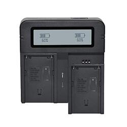 Dmkpower DMK-DC03 Fast Dual Digital Battery Charger for SONY NP-F970, NP-F960, NP-F770, NP-F550, NP-F570, NP-F330, FM50, Black