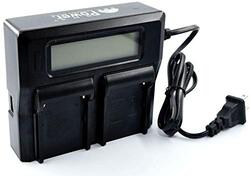 DMK Power Dc-01-Dual Digital Battery Charger for Canon Lp-e6, Black