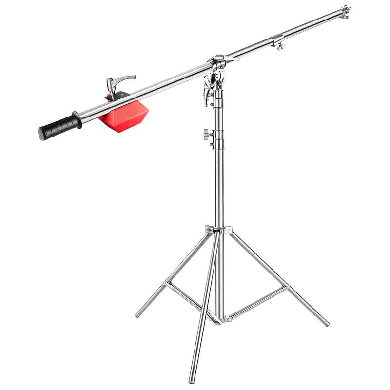 Coopic Stainless Steel Boom Light Stand, L2188, Silver