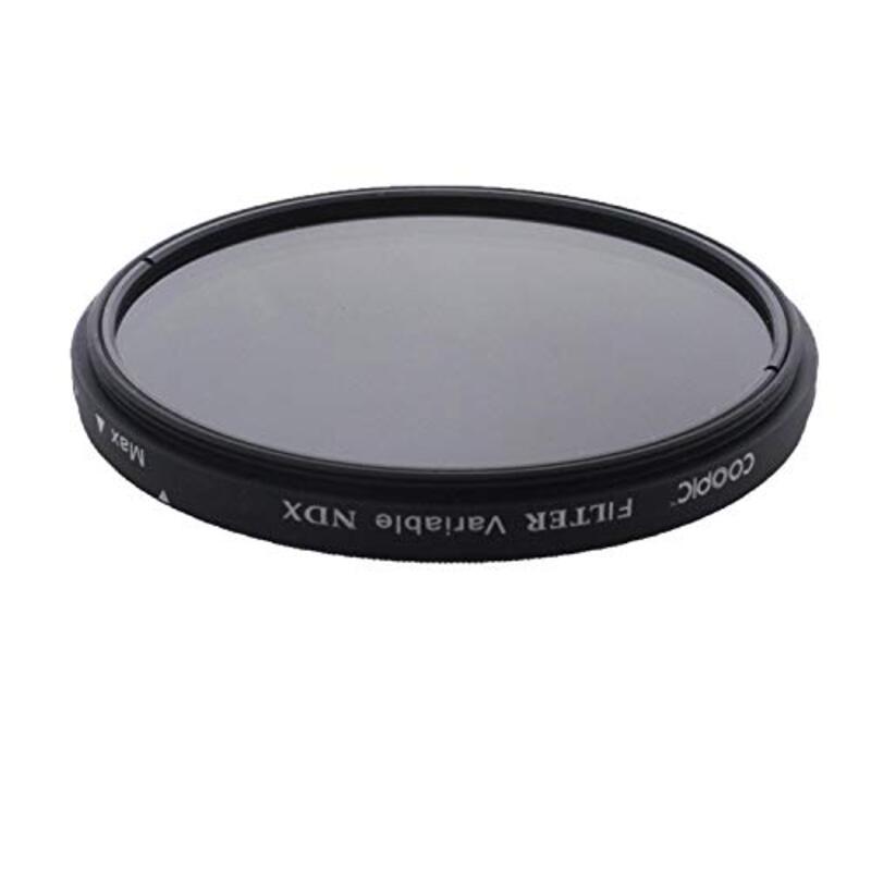 Coopic 82mm Variable Ndx Fader Filter for Canon, Black/Clear