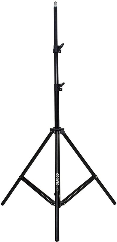 Coopic 200-cm L-200 Professional Heavy Duty Light Stands for Photography and Video Lighting, Black