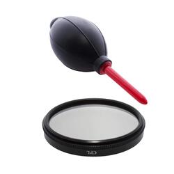 Dmkpower CK-06 72mm CPL Circular Polarizing Filter with Cleaning Tool for Camera Lens, Black