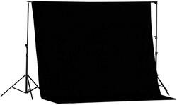 Coopic 2 x 2m Background Stand With Non Woven Background Backdrop Lighting Photography Kit, Black