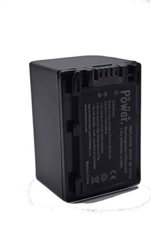 DMK Power 2 Piece NP-FV70 Batteries for Sony HDR-CX150 HDR-CX150V DCRSX44R DCRSX44L, Black
