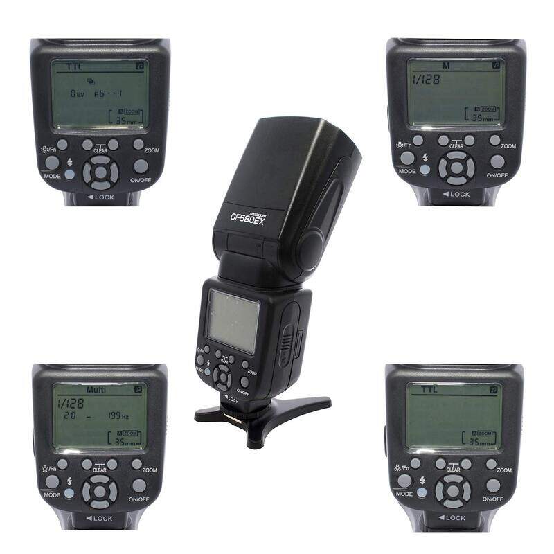 

Unspecified Coopic CF580EX N LCD Display Speedlite Flash, Black