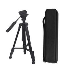Coopic CP VT05 II Foldable Tripod with Max Height, Black