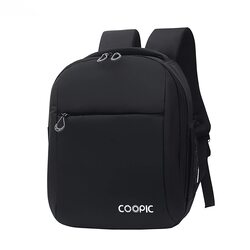 Coopic BP-08 Canvas Camera Backpack Waterproof Bag for DSLR SLR Camera Speedlite Flash Camera Lens and Accessories, Black