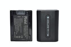 DMK Power 2 Piece NP-FV70 Batteries for Sony HDR-CX150 HDR-CX150V DCRSX44R DCRSX44L, Black