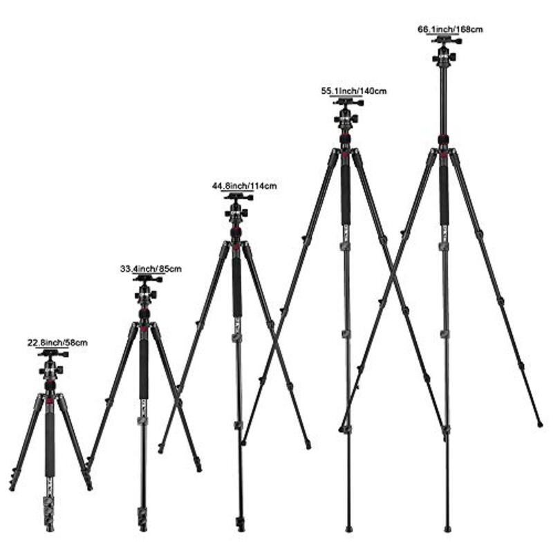 DMK Power T264 Tripod With Mobile Holder & Tripod Bag for SLR & DSLR Camera, Black