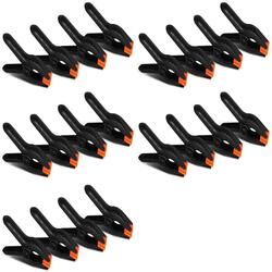 Coopic Background Backdrop Clamps, 20 Piece, Black