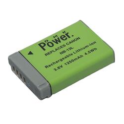 DMK Power NB-13L Battery for Canon Powershoot G5X, G7X, G9X Cameras, Green